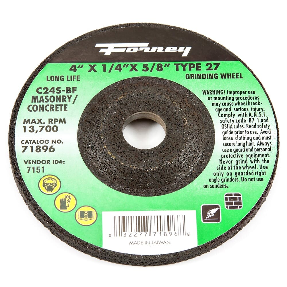 71896 Grinding Wheel, Masonry, Typ